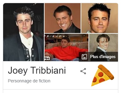 La surprise Joey Tribbiani dans Friends de Google.